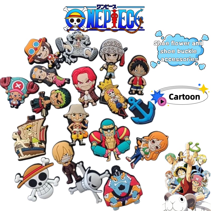Supply Florist - One Piece Cartoon Anime Charakter Schuhzubehör