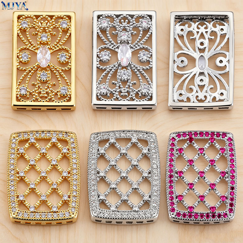 Flower Supplies - MJYA Hohle Blumen-Abstandshalter aus Zirkon-Kupfer, Verbindungselemente