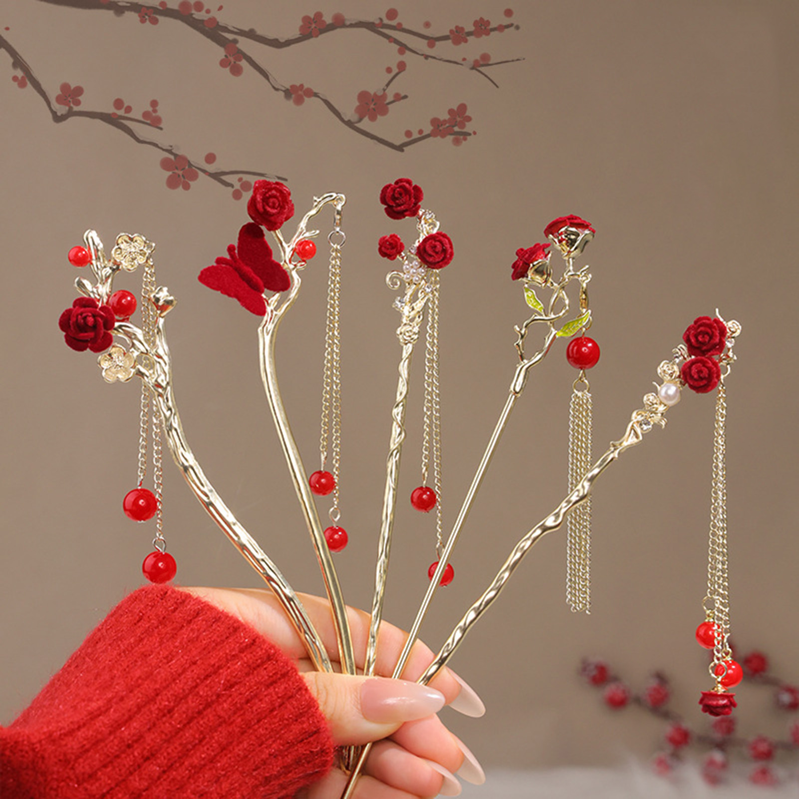 Haarnadel im chinesischen Stil – Flower Supplies Bewertung und Preis