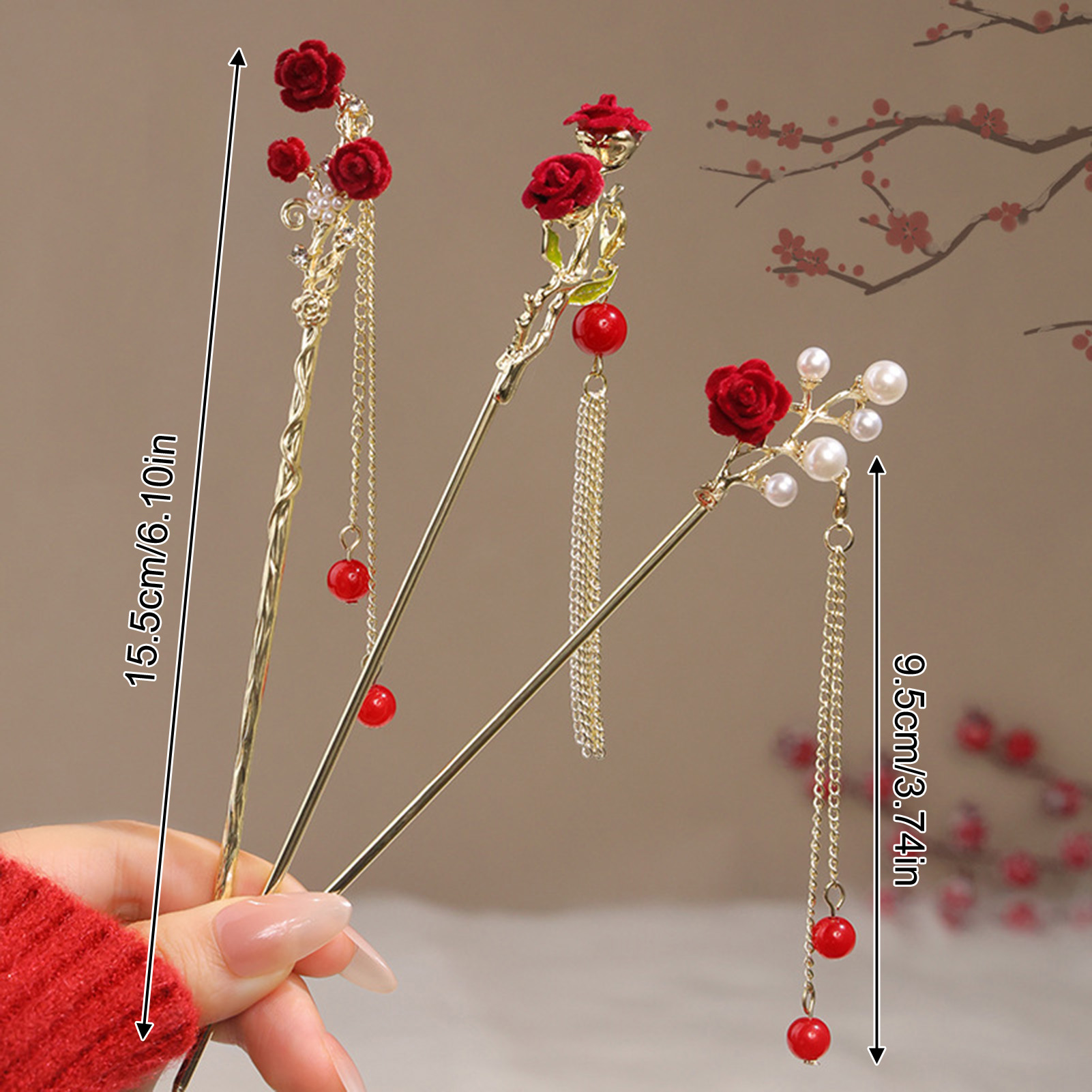 Haarnadel im chinesischen Stil – Flower Supplies Bewertung und Preis